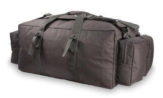 Elite Survival Systems International large gear bag with heavy duty black nylon construction.